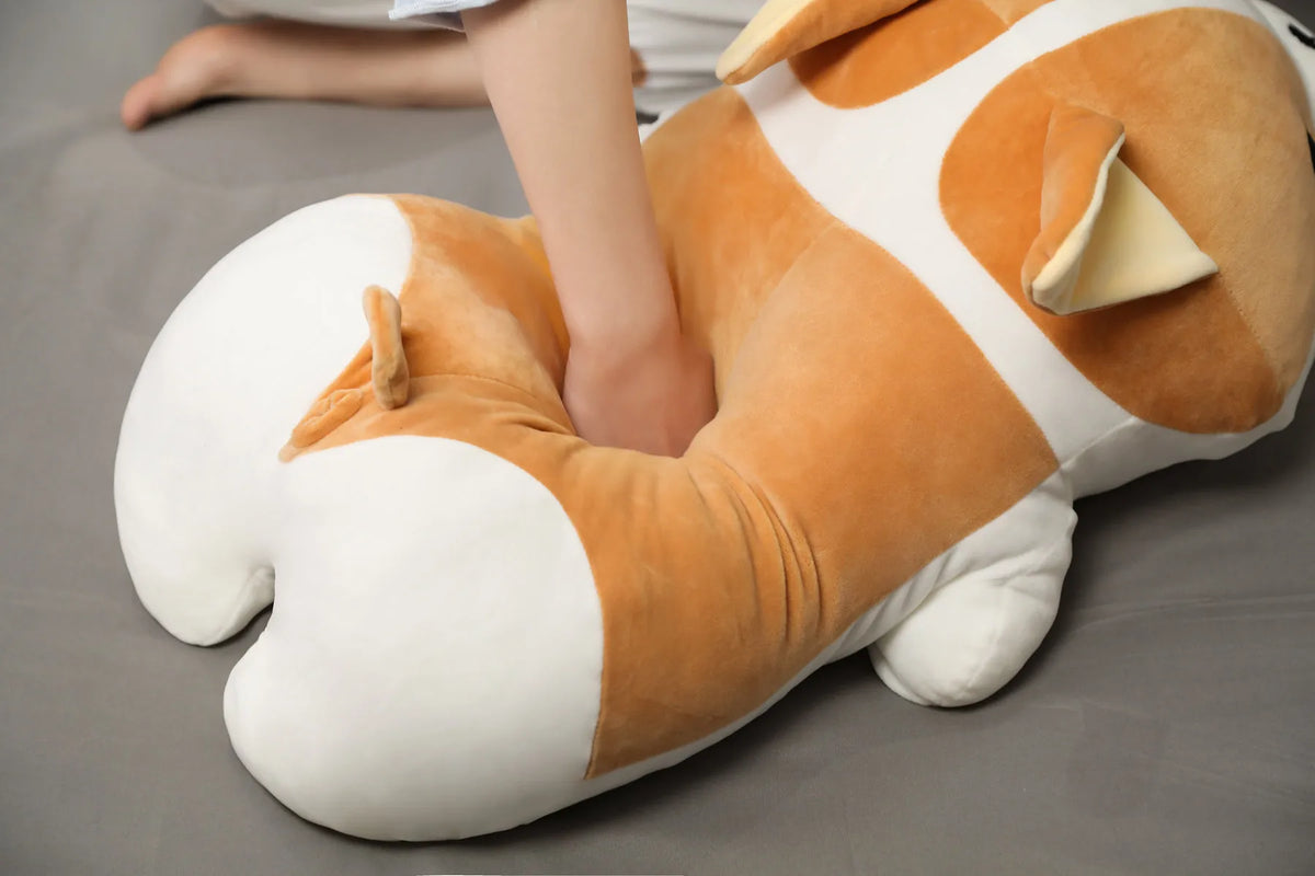 Oversized Cuddly Corgi Plush