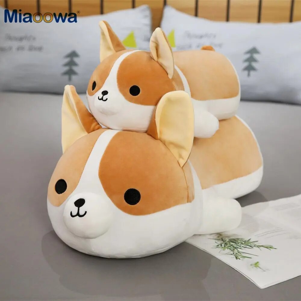 Oversized Cuddly Corgi Plush