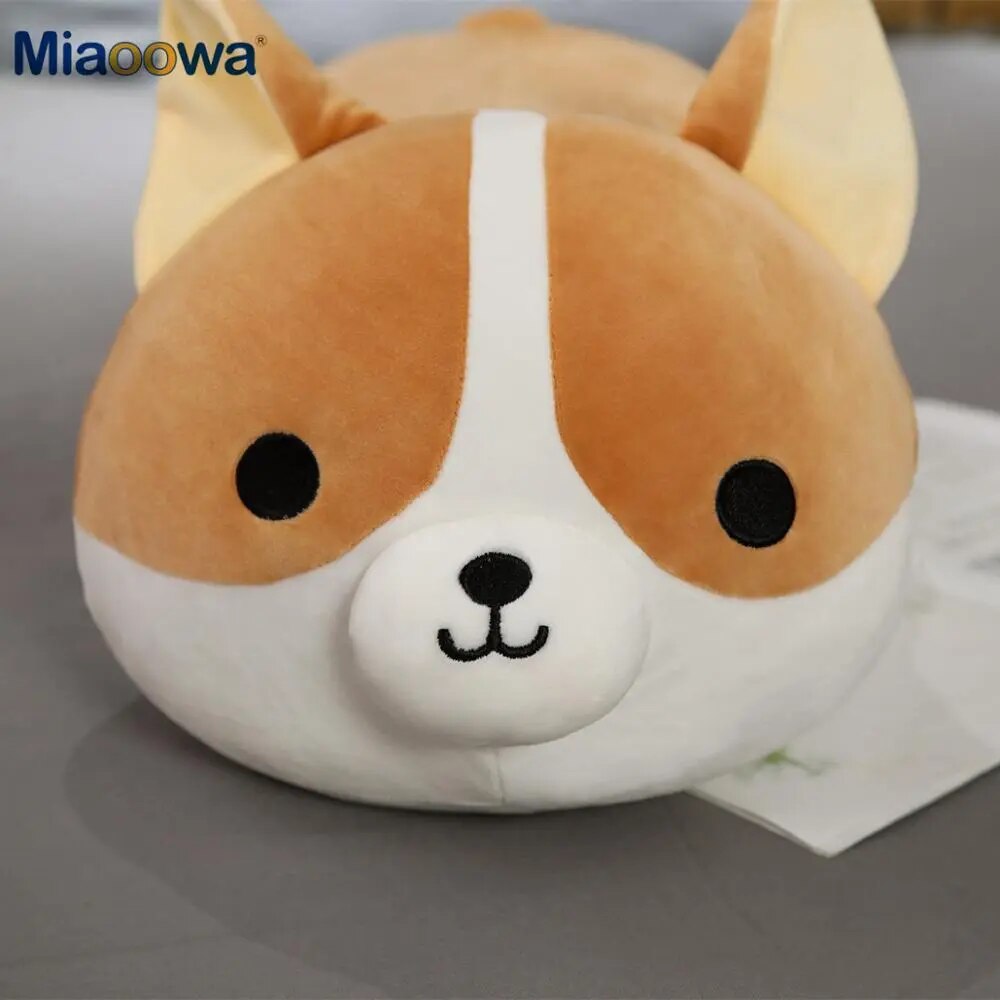 Oversized Cuddly Corgi Plush