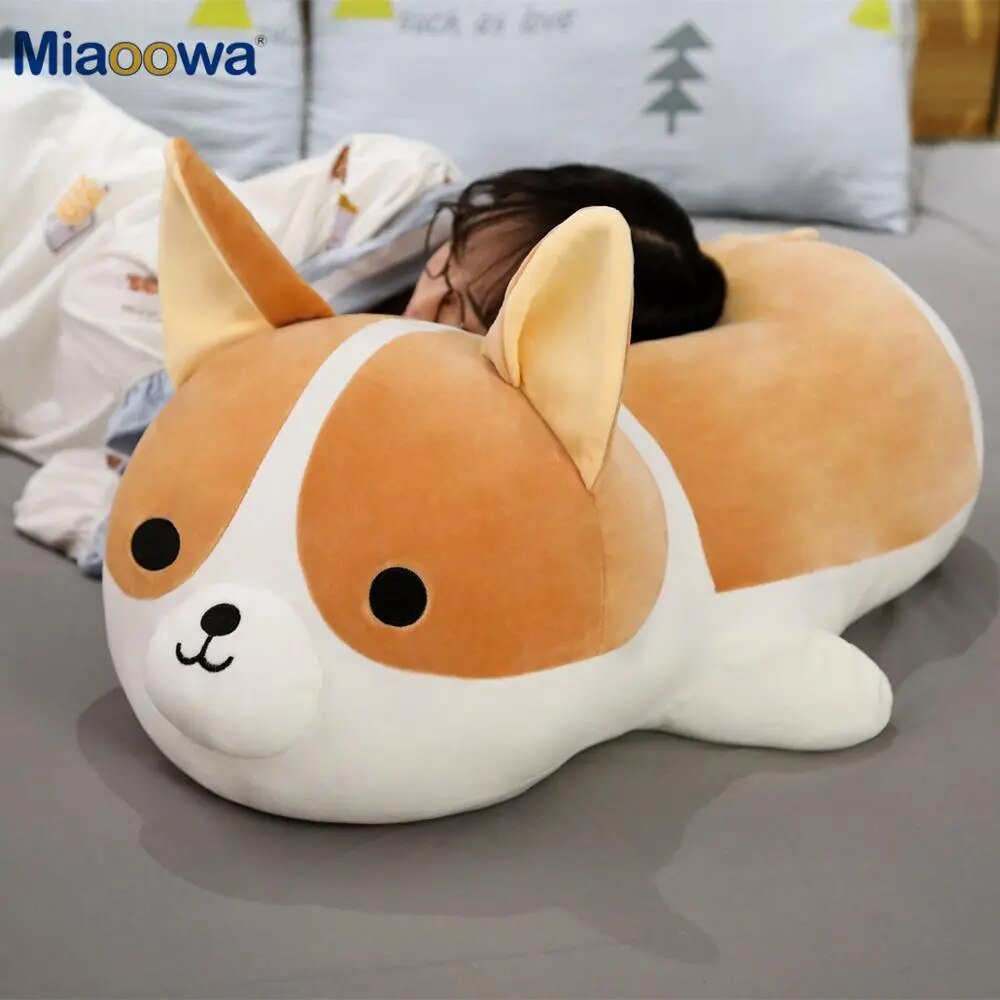 Oversized Cuddly Corgi Plush