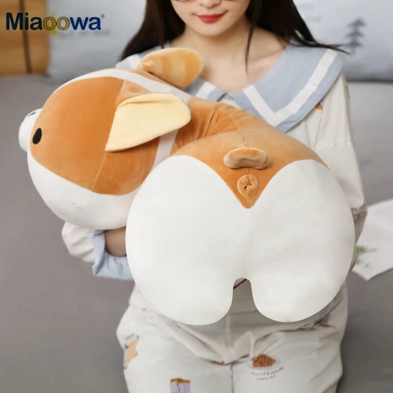 Oversized Cuddly Corgi Plush